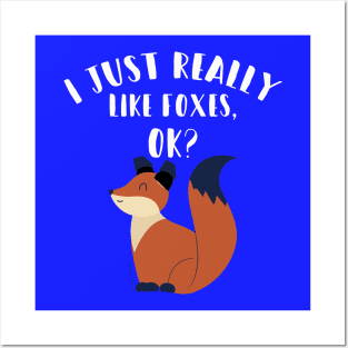 I Just Really Like Foxes Ok? Posters and Art